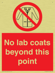 No lab coats beyond this point